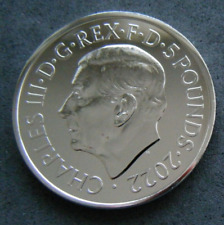 2022 King Charles III BU £5 Five Pound Coin Queen Elizabeth II