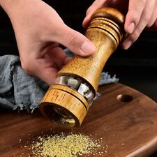 Manual Pepper Grinder Wooden Salt Pepper Mill With Ceramic Grinder Kitchen Tool