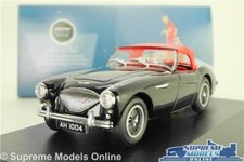 AUSTIN HEALEY 100 MODEL CAR CONVERTIBLE BLACK 1:43 SCALE OXFORD AH1004 K8