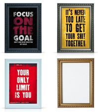 Ornate Picture Frame Shabby Chic Picture frame photo frames Black White Gunmetal