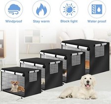 Dog Crate Cover Quiet Time Pet Cage Cover Waterproof Universal S M L XL XXL