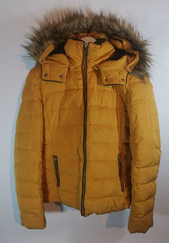 Zara yellow mustard puffer - zara,