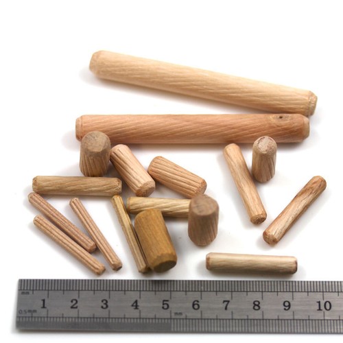 Wooden dowels fluted plugs 6 - fluted, "6