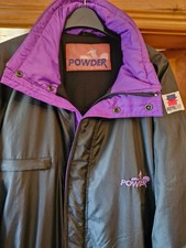 Ski suit - mens ‘Powder’ retro style ski suit large, black