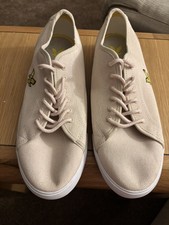 LYLE AND SCOTT Teviot Twill Dusty Pink Trainers Deck Shoes size 9