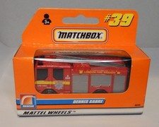 Matchbox 39 Dennis Sabre Fire Engine Red London Fire Brigade Boxed