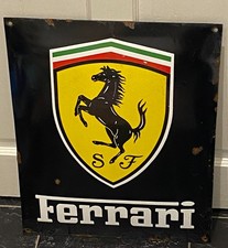 Rare ferrari large enamel - rare,