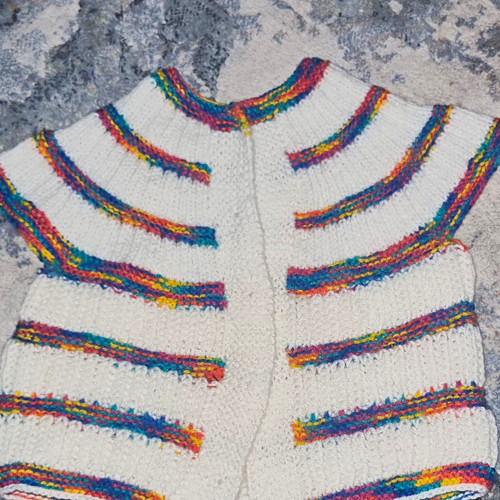 Hand knitted girls wool - hand,