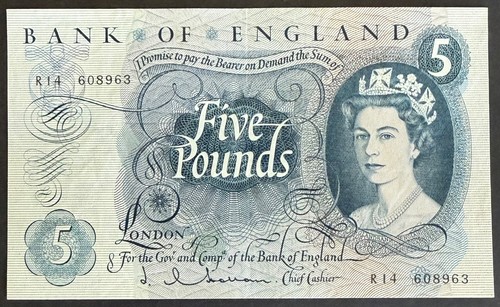 Bank england 5 note - **bank, £5