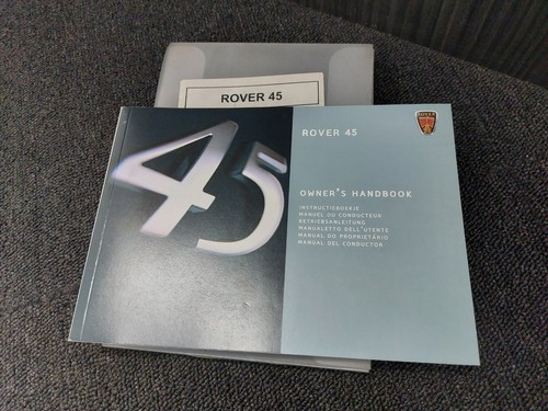 New genuine rover handbook - rover, 45