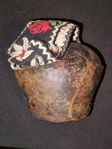 Antique large swiss cow - antique, bell