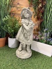 Stone garden large girl with - garden,