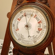 Barometer aneroid Victorian in