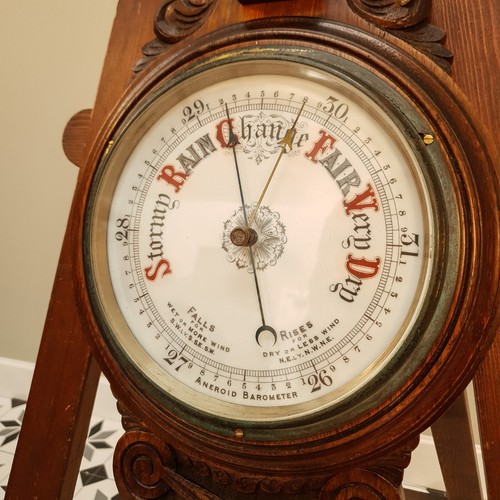 Barometer aneroid victorian - barometer,