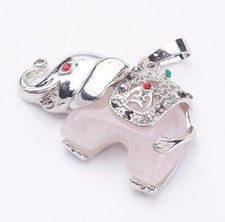 ROSE QUARTZ GEMSTONE ELEPHANT