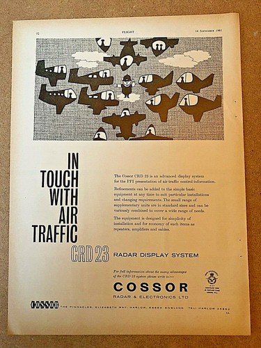 1961 aircraft advert cossor - 1961,