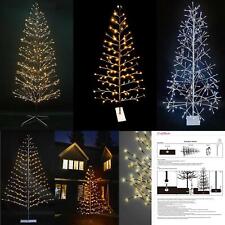 LED Birch Twig Tree Snow Flocked Pre Lit Christmas Outdoor Lights Xmas Decor