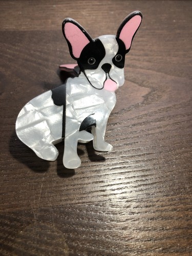 French bulldog pink linen stay - pink,