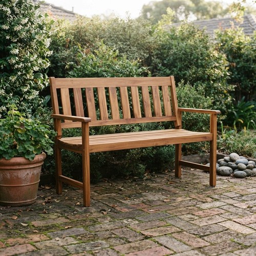 Solid wood garden bench - wood,
