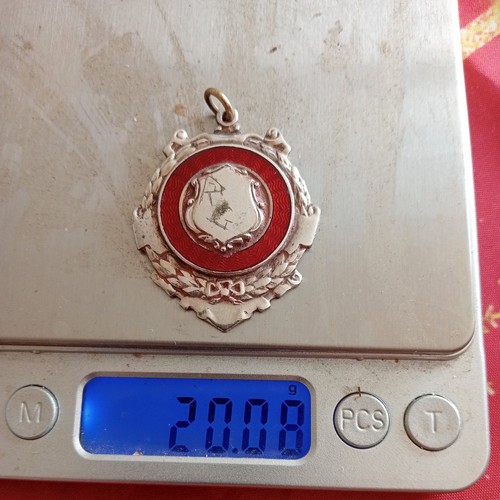 Antique watch fob sterling - fob,