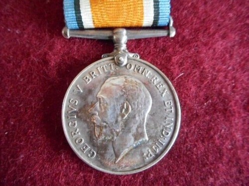 Genuine ww1 silver war medal - ww1,