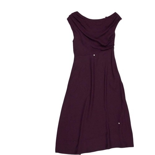Wyse purple midi dress - purple,