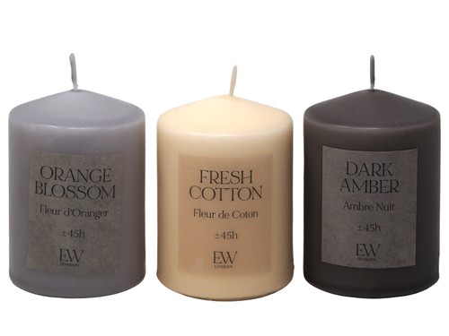 Scented 10cm pillar candles - scented, 45