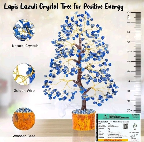 Lapis lazuli crystal - crystal, tree