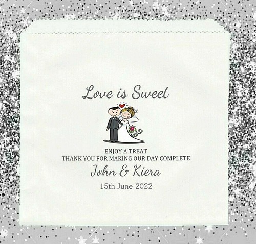 Personalised wedding sweet - wedding,
