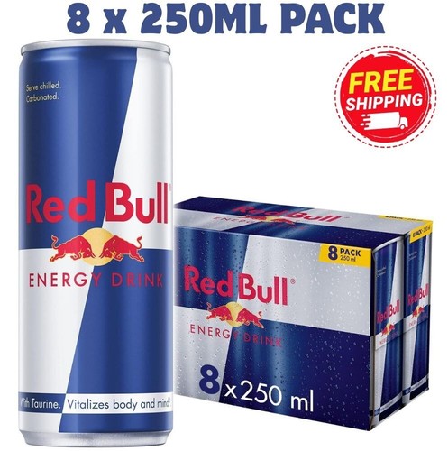 Red bull energy drink 250ml - red,