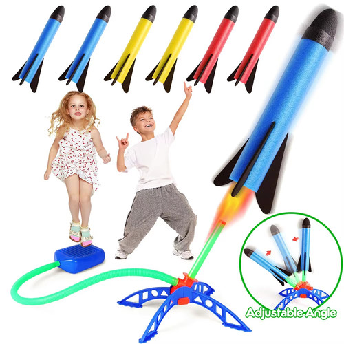 Kids air rocket launcher - rocket, pedal
