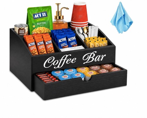 Wooden coffee station - coffee,