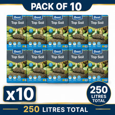 250l garden top soil 10x25l - 250l,