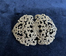 Antique William Comyns English Silver Nurse's Belt Buckle - Sterling Silver