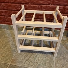 Vintage IKEA RHEN Wood Wine Rack, Holds 12 Bottles