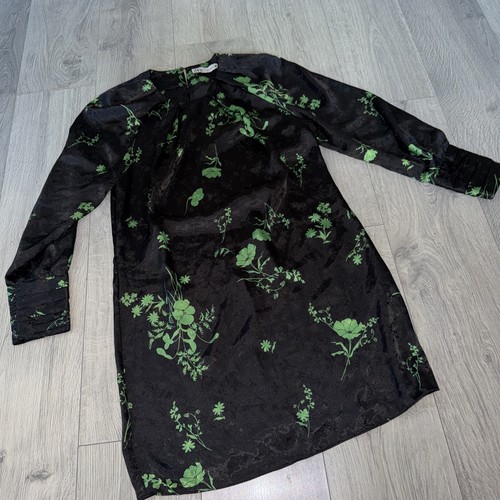 Zara green black printed - black,