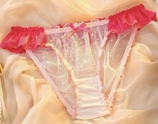 Woman’s sexy Pink Sheer