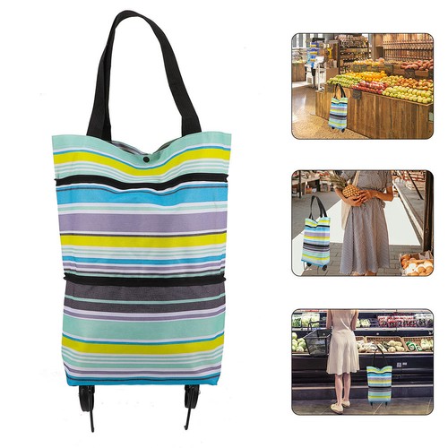 Pcs rolling tote bag with - rolling,
