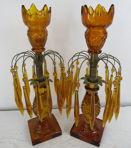 Rare pair antique amber - pair,