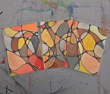 3 ACEO Modern Art Originals