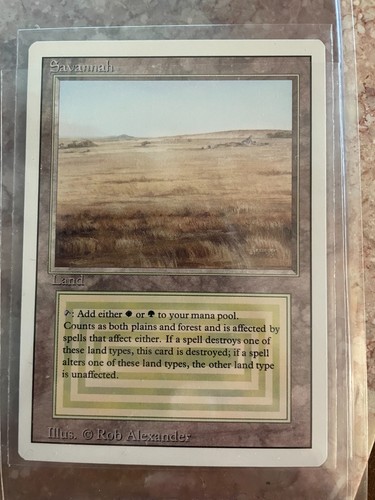 Mtg savannah revised card - savannah,