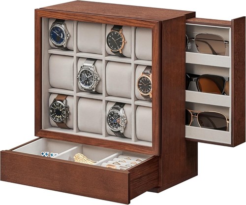 Slot wooden watch - watch, box