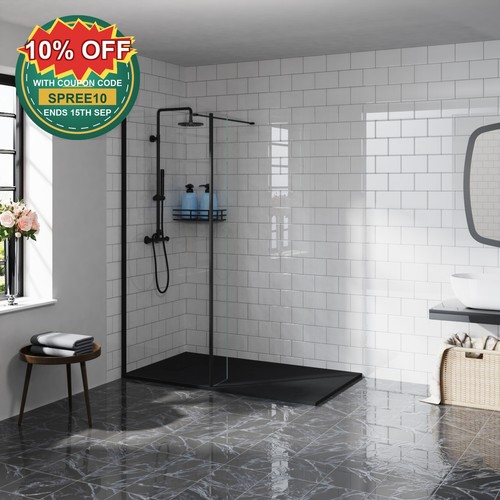 Walk 8mm black wet room - walk,