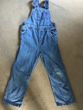 Polarn O. Pyret childs blue dungarees age 5/6 years