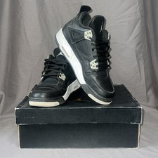 Air Jordan 4 Retro Oreo Tech Grey Cement Grey Black Size UK 5.5 US 6 EU 38.5