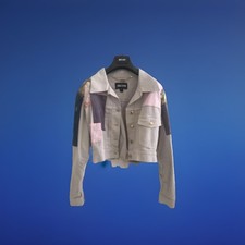 Just cavalli patchwork cropped denim jacket Vintage