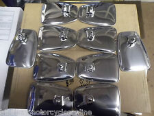 VESPA LML STYLE CHROME BACKED SMOOTH MIRRORS CHOOSE YOUR QUANTITY
