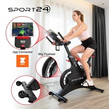 Exercise Spin Bike Indoor Home Gym Fitness Spinning Bicycle Upright 8kg Flywheel