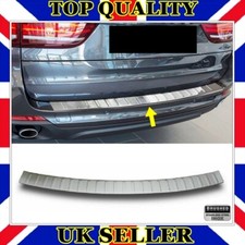 Chrome Rear Bumper Protector BRUSHED S.STEEL For BMW X5 F15 from 2013 to 2018