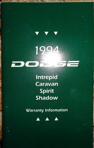 1994 dodge warranty - warranty, info